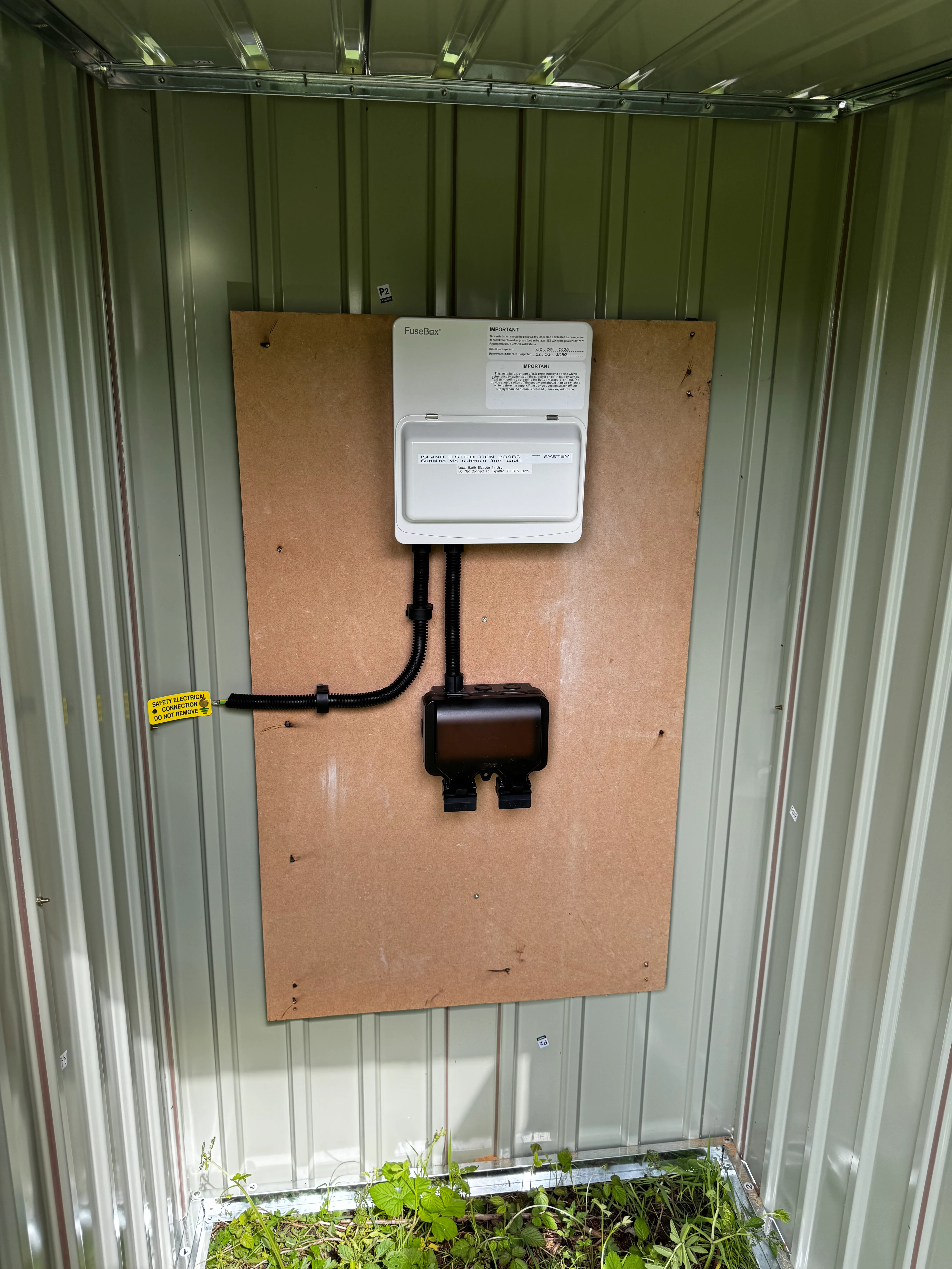 Cable containment and protection installed at the Ringstead Fishery commercial electrical project