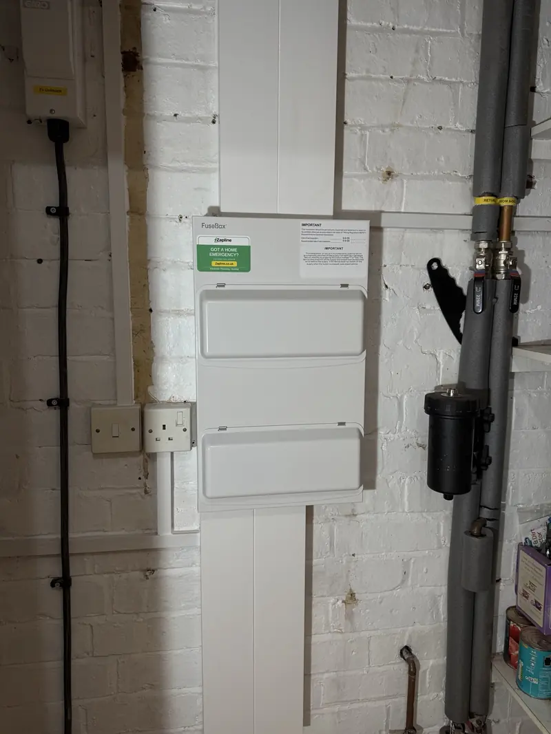 Double-stack FuseBox consumer unit upgrade and relocation in Barton Seagrave