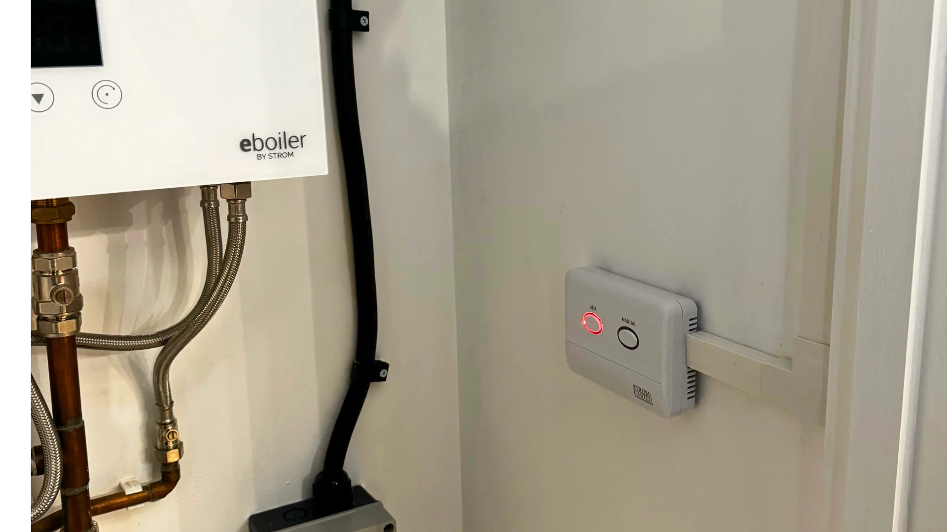 Electric heating installation in Wellingborough showing completed setup — Entigen project